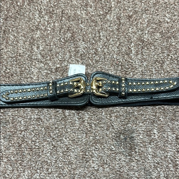 Black Belt with Gold Buckles - Picture 2 of 4